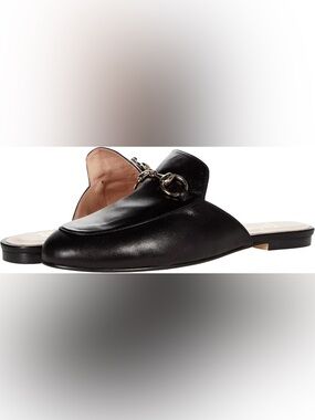 BRAND NEW French Sole FS/NY Cape Black Leather Slip On Slide Mule Size 7.5 Women